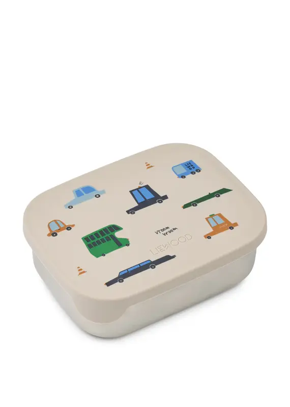 Liewood Arthur Printed Lunchbox Cars / Sandy