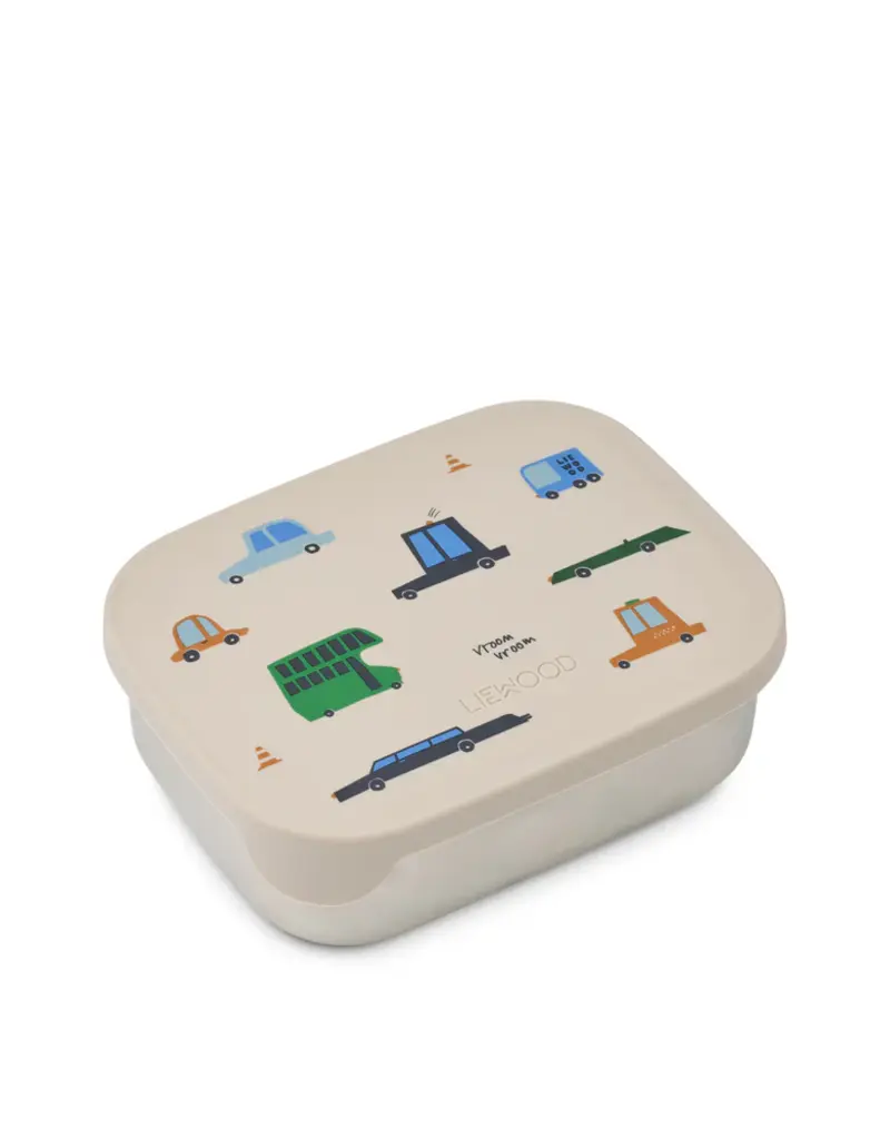 Liewood Arthur Printed Lunchbox Cars / Sandy