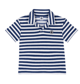 Petit Bateau Polo A0Ftl Crepuscule/Marshmallow ss26