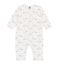 Petit Bateau Footless Sleepsuit A0Fd6 Marshmallow/Multico ss26