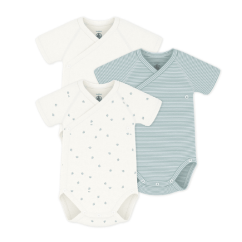 Petit Bateau 3 Newborn Bodies Mc A0Fag Variante 1 ss26