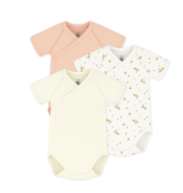 Petit Bateau 3 Newborn Bodies Mc A0Fak Variante 1 ss26