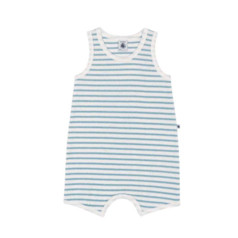 Petit Bateau Short Playsuit A0Fei Marshmallow/Mimi ss26
