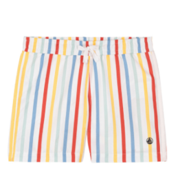 Petit Bateau Short De Plage A0Fsn Marshmallow/Multico ss26