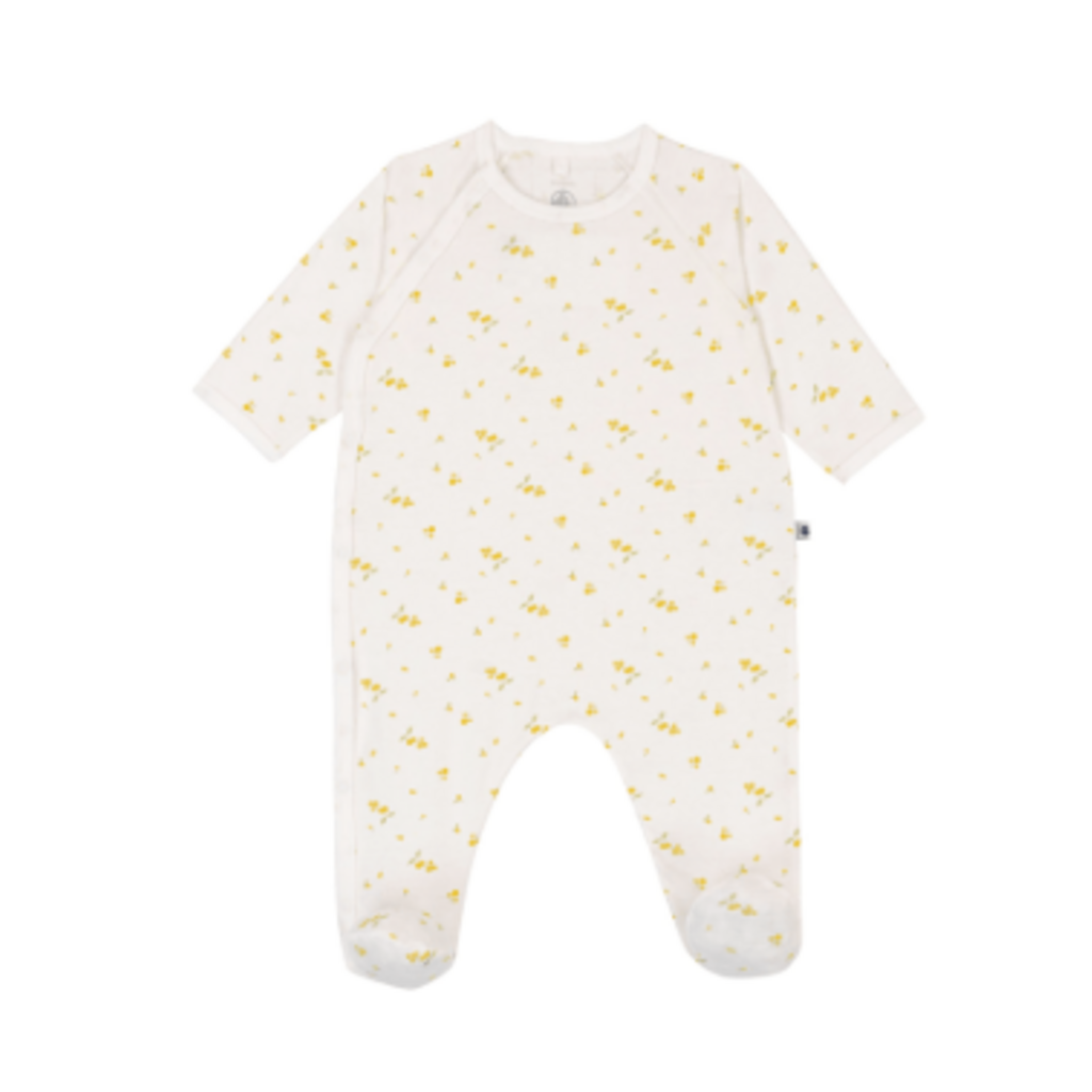 Petit Bateau Sleepsuit A0F6F Marshmallow/Multico ss26