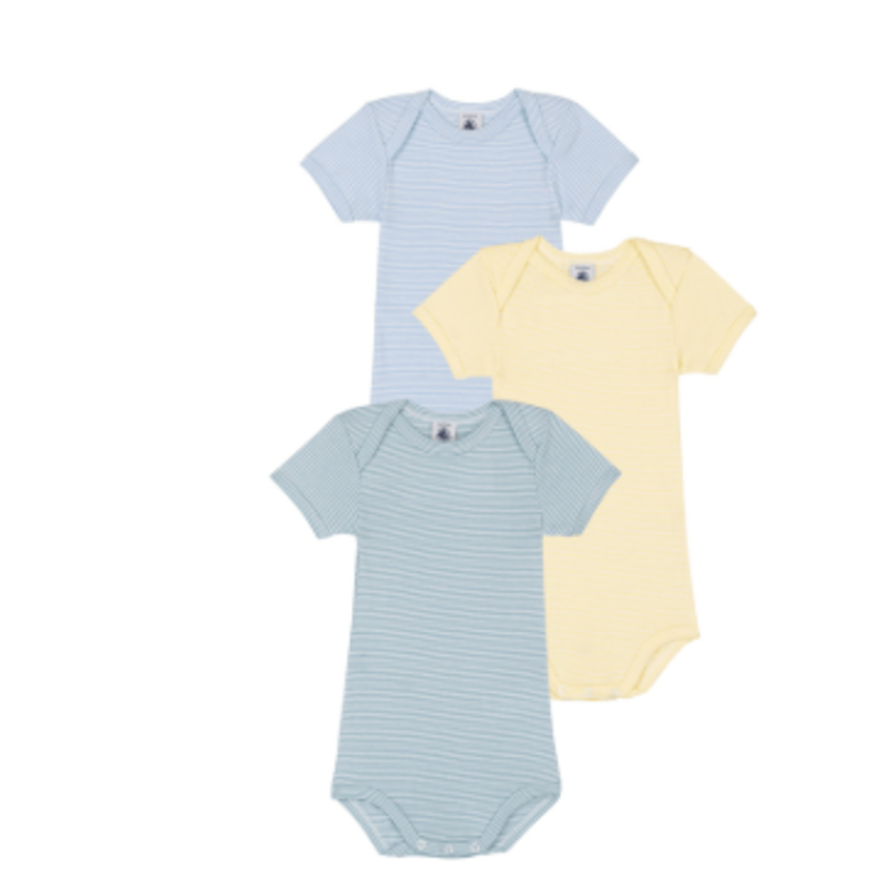Petit Bateau 3 Bodies Us Mc A0Fp3 Variante 1 ss26