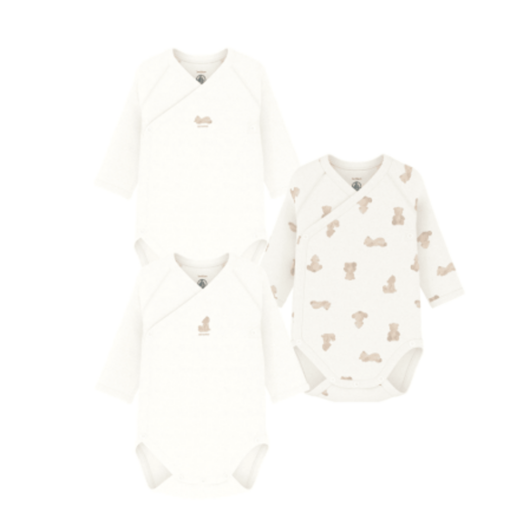 Petit Bateau 3 Bodies Naiss Ml A0Dzg Variante 1 ss26