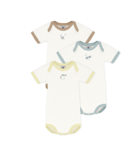 Petit Bateau 3 Bodies Us Mc A0Fov Variante 1 ss26
