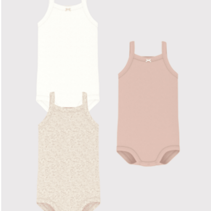 Petit Bateau 3 Bodies With Straps A0Cwv Variante 1 ss26