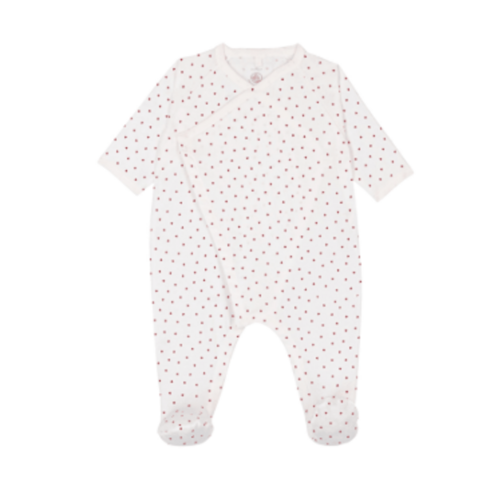 Petit Bateau Sleepsuit A0F1U Marshmallow/Terkuit ss26