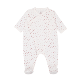 Petit Bateau Sleepsuit A0F1U Marshmallow/Terkuit ss26