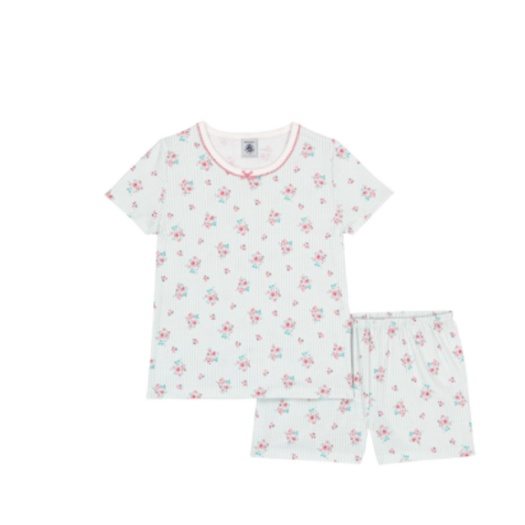 Petit Bateau Pyjacourt A0F6L Marshmallow/Multico ss26