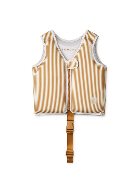 Liewood Dove Swim Vest Stripe Sandy/golden caramel