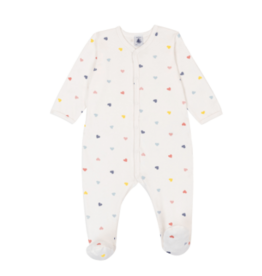 Petit Bateau Sleepsuit Y A0F88 Marshmallow/Multico ss26