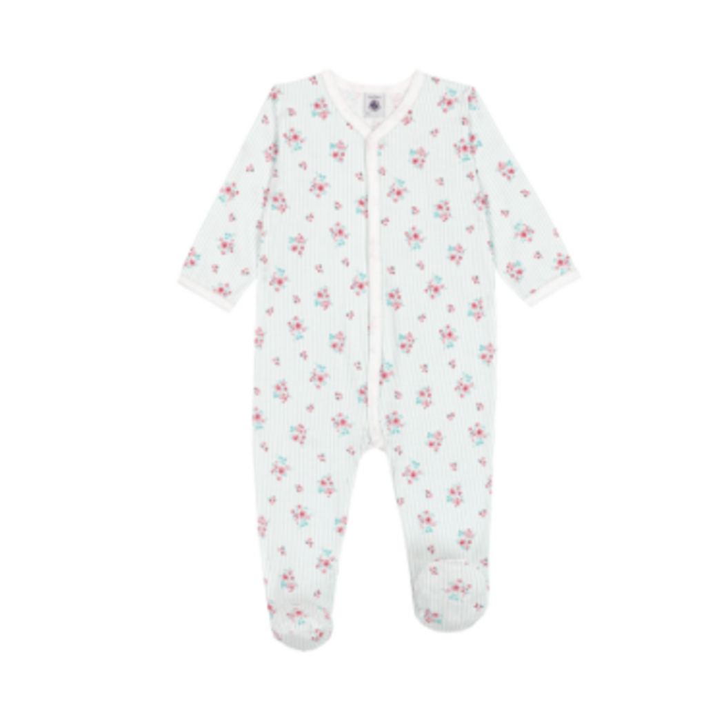 Petit Bateau Sleepsuit Y A0Fxg Marshmallow/Multico ss26