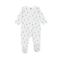 Petit Bateau Sleepsuit Y A0Fxg Marshmallow/Multico ss26