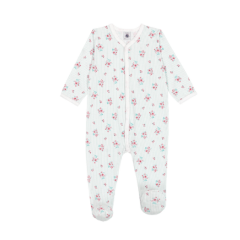 Petit Bateau Sleepsuit Y A0Fxg Marshmallow/Multico ss26