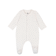 Petit Bateau Sleepsuit A0F2L Marshmallow/Flo ss26