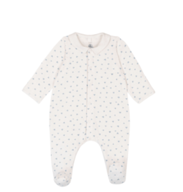 Petit Bateau Sleepsuit A0F2L Marshmallow/Flo ss26