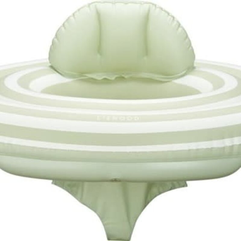 Liewood Dawn Baby Printed Swim Ring - Stripe Dusty Mint