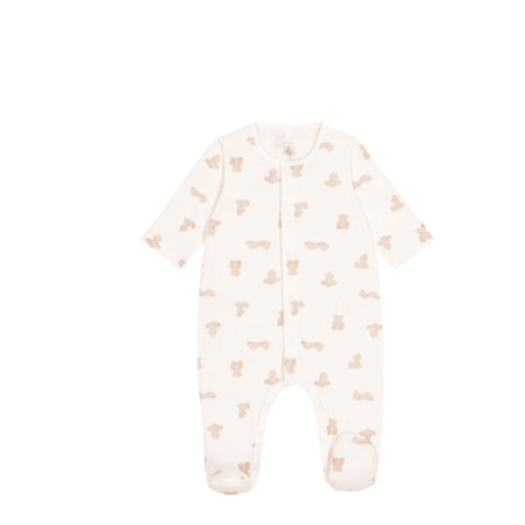 Petit Bateau Dors Bien A0Drm Marshmallow/Brun ss26