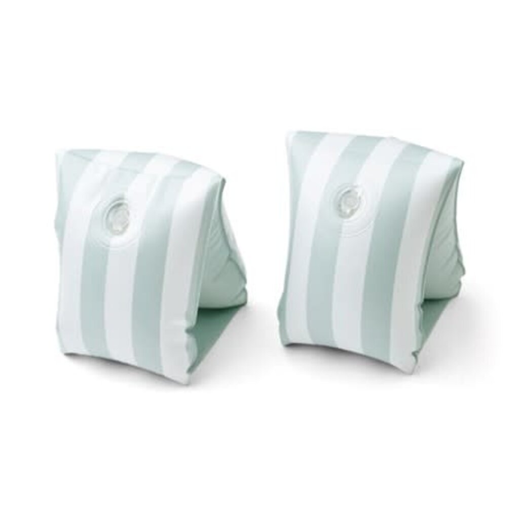 Liewood Shirley Printed Swim Wings 2-pack - Stripe Dusty Mint