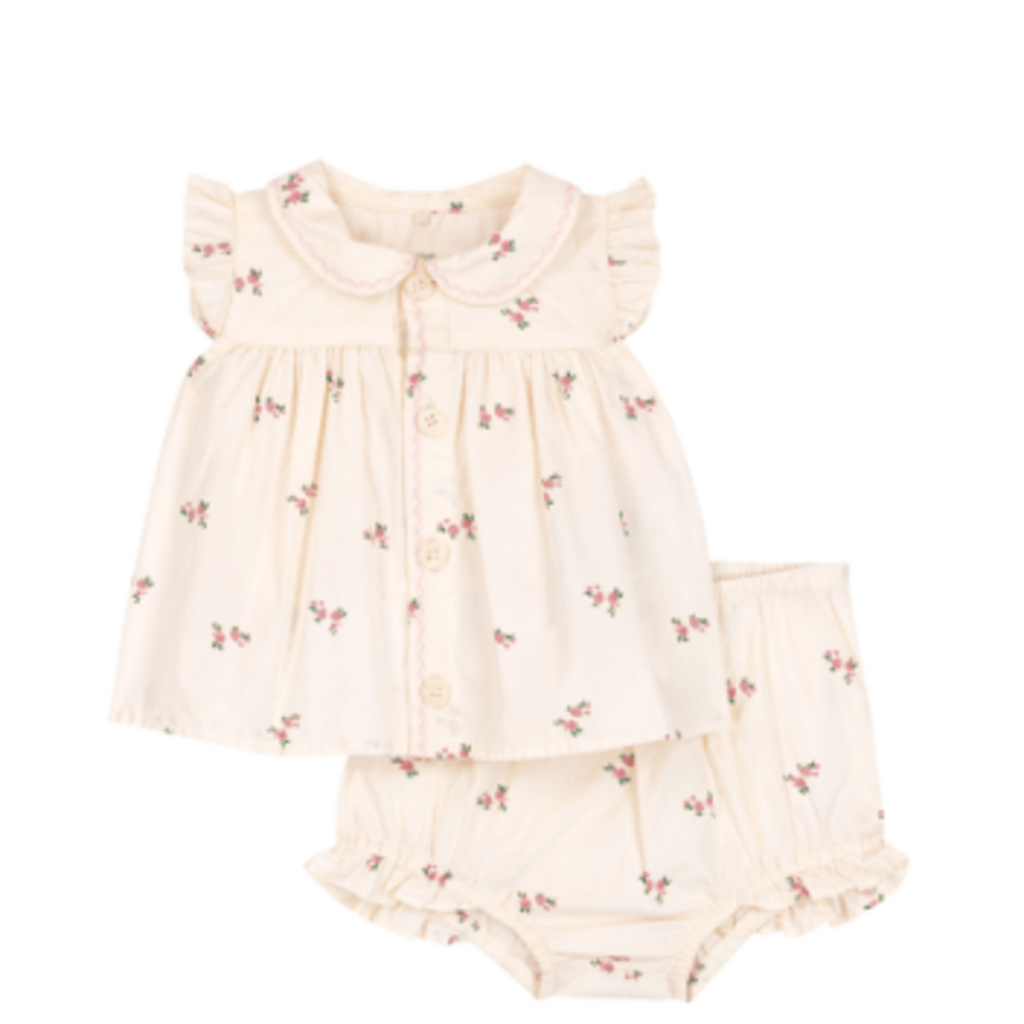 Petit Bateau Ensemble 2 Pieces A0Fbl Milk/Multico ss26