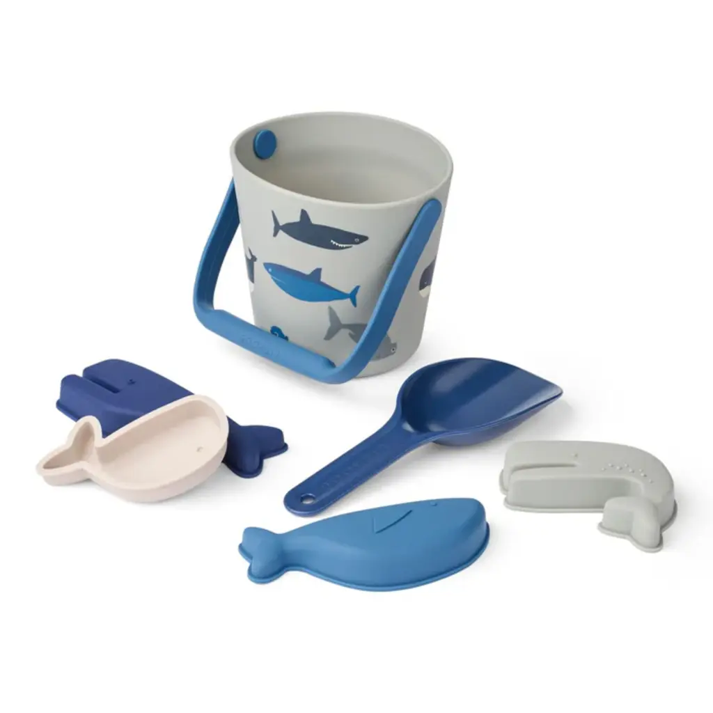 Liewood Roald Sand Set Shark / Dove blue