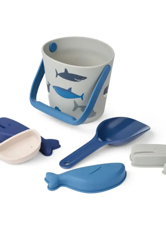 Liewood Roald Sand Set Shark / Dove blue