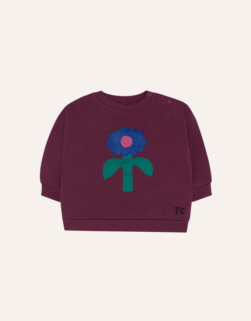 The Campamento Big Blue Daisy Baby Sweatshirt aw26