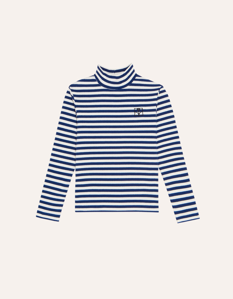 The Campamento Blue and Grey Stripes Tshirt aw26