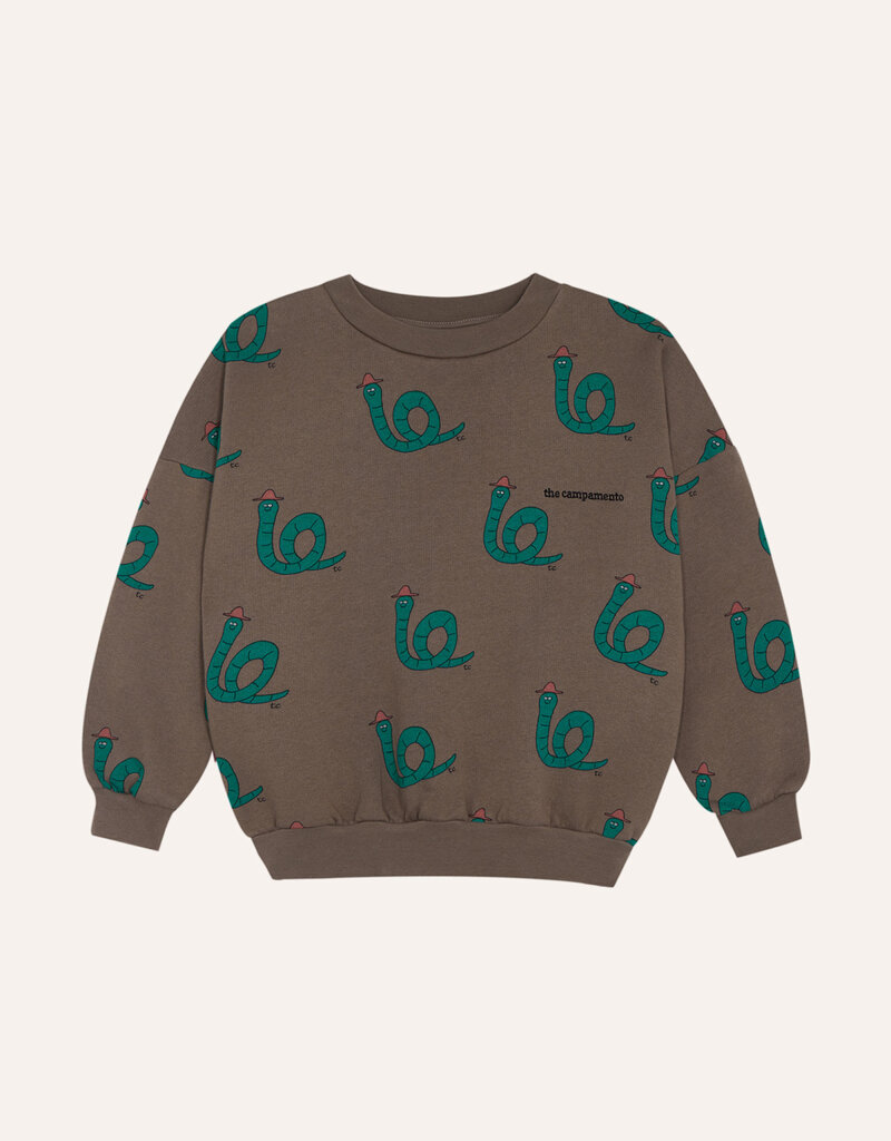 The Campamento Snakes Brown Sweatshirt aw26