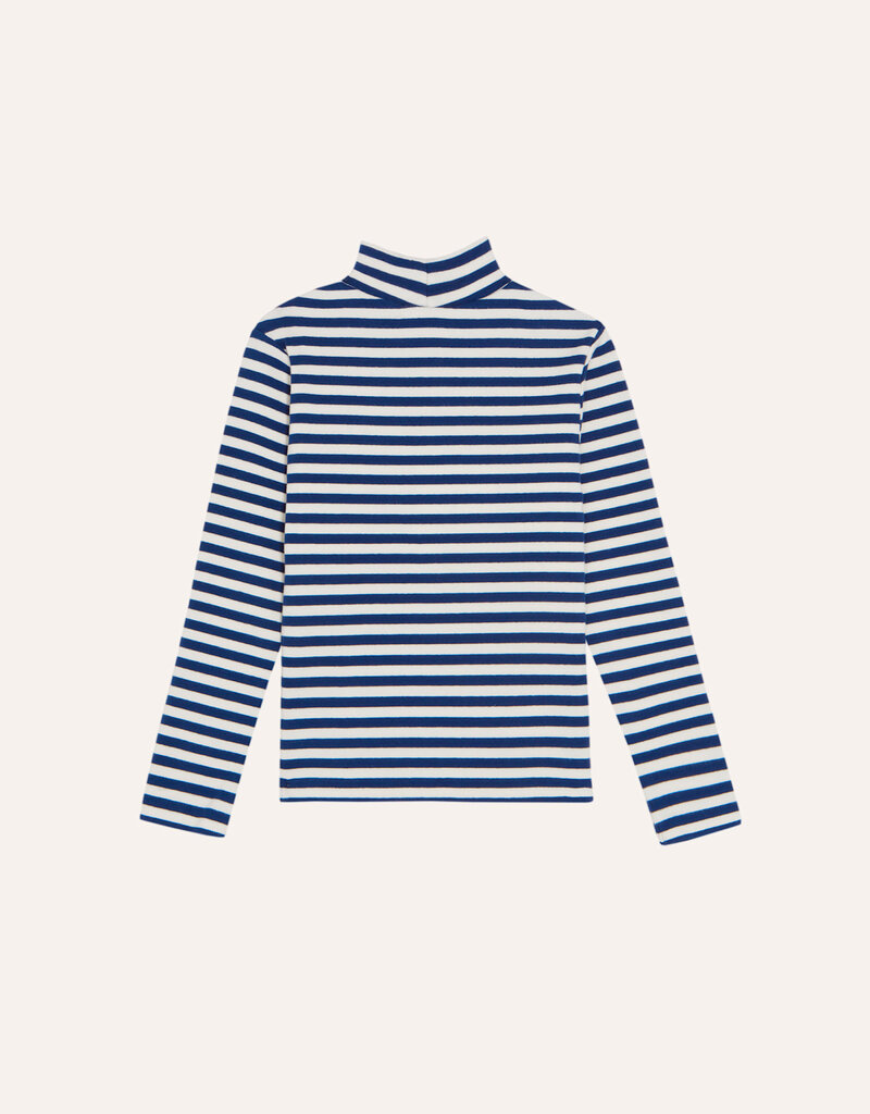 The Campamento Blue Stripes Turtle Neck Tshirt aw26