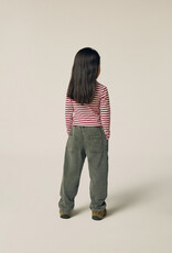 The Campamento Burgundy Stripes Turtle Neck Tshirt aw26