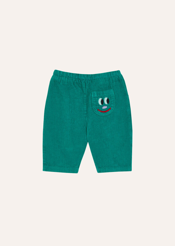 The Campamento Green Corduroy Baby Trousers aw26