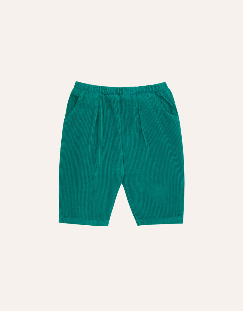 The Campamento Green Corduroy Baby Trousers aw26