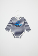 Weekend House Kids Beep beep stripes baby body Blue aw26