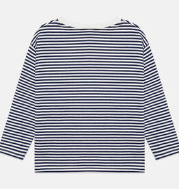 Weekend House Kids Beep beep l/s t-shirt Stripes blue and white aw26
