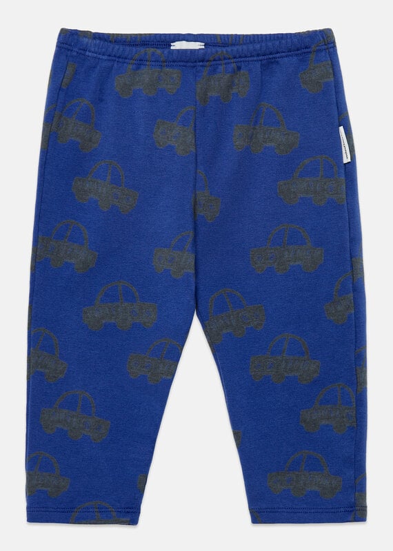 Weekend House Kids Cars all over baby  fleeced leggings Blue aw26