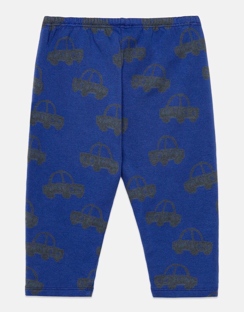 Weekend House Kids Cars all over baby  fleeced leggings Blue aw26
