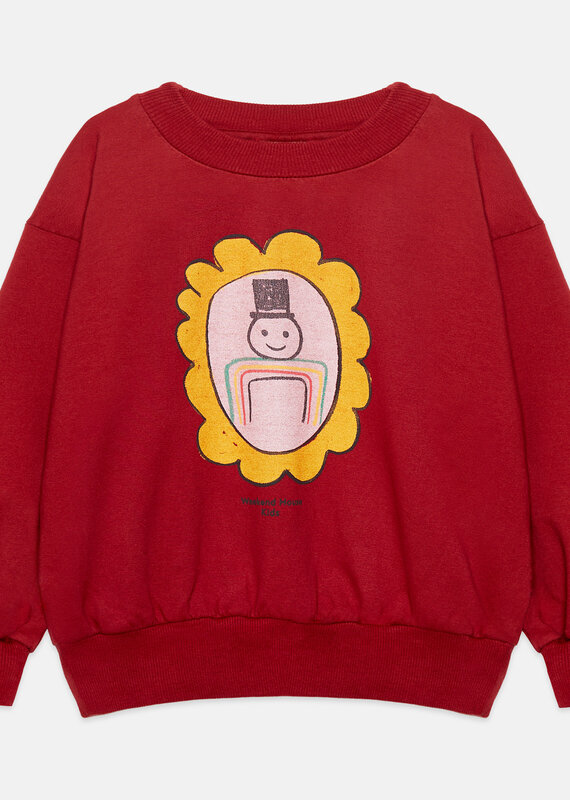 Weekend House Kids City mayor sweatshirt Granate aw26