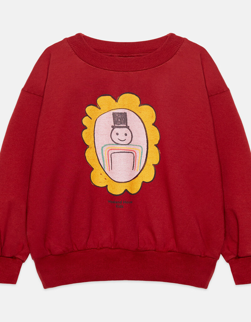 Weekend House Kids City mayor sweatshirt Granate aw26