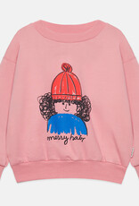 Weekend House Kids Messy hair sweatshirt Pink aw26