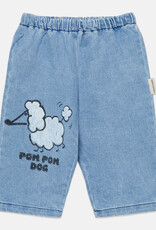 Weekend House Kids Pom pom dog baby denim pants Blue aw26