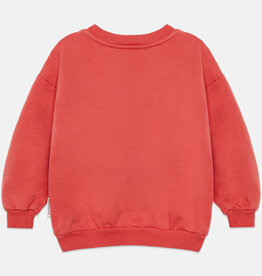Weekend House Kids Pom pom dog baby sweatshirt Red aw26