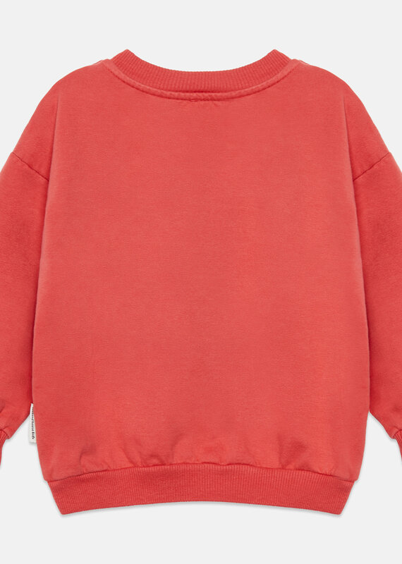 Weekend House Kids Pom pom dog baby sweatshirt Red aw26