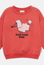 Weekend House Kids Pom pom dog baby sweatshirt Red aw26