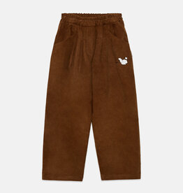 Weekend House Kids Pom pom dog corduroy pants Brown aw26