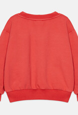 Weekend House Kids Pom pom dog sweatshirt Red aw26