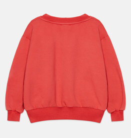 Weekend House Kids Pom pom dog sweatshirt Red aw26